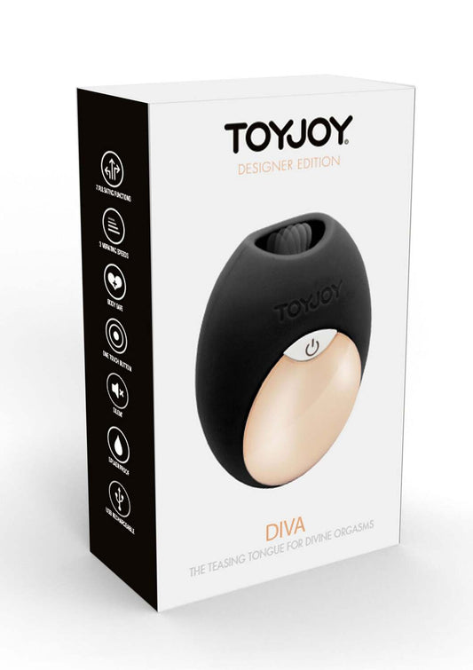 ToyJoy Diva Mini Tongue Vibrator – Rechargeable