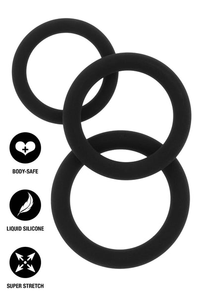 Hidden Desire Extreme Stamina Starter C-Rings 3 Pcs Set