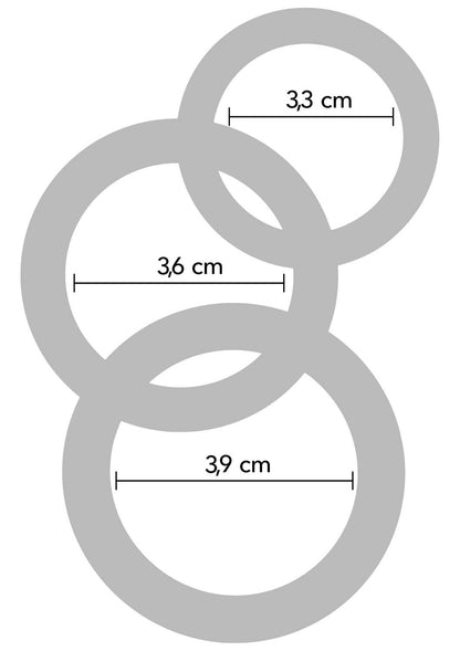 Hidden Desire Extreme Stamina Starter C-Rings 3 Pcs Set